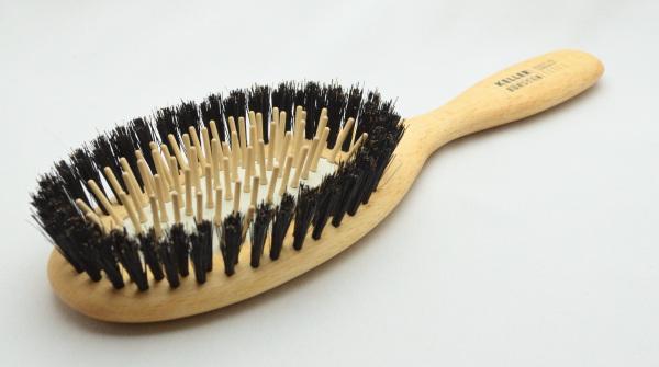 Große oval Multi-Pneumatik Buchenholz Haarbürste mit echten Holzstiften und reinen Wildschweinborsten